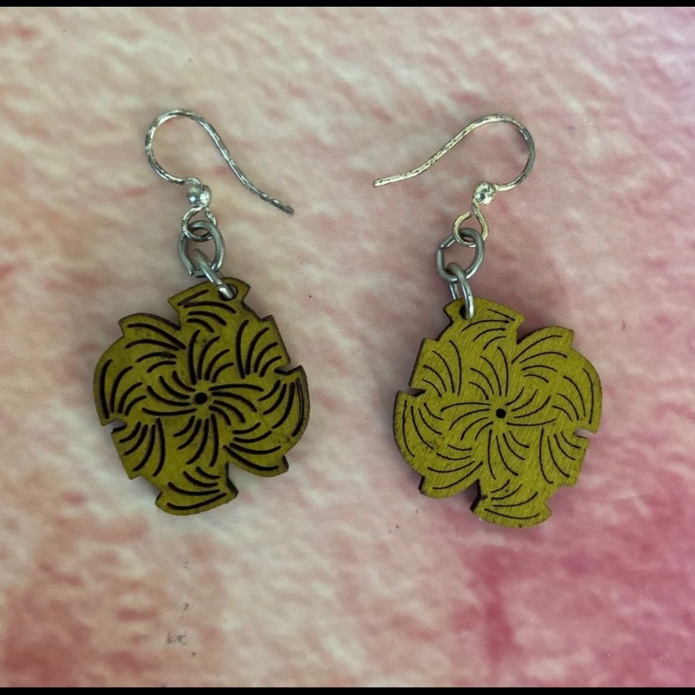 Wooden earrings